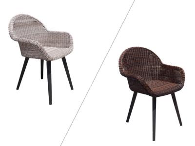 Knock Down Design Hand Woven Rattan Dining Chair