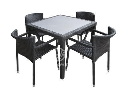 4 Seater Outdoor Furniture Synthetic Rattan Dining Set