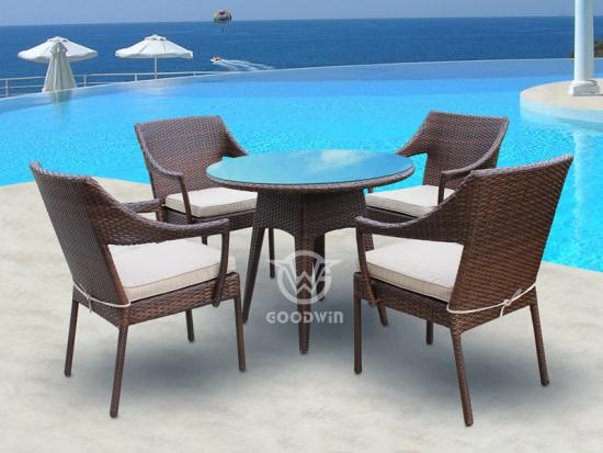Garden Furniture Wicker Rattan Dining Set