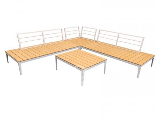 L Shaped Outdoor Sectional Sofa Set