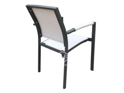 UV- resistant Aluminum Frame With Textilene Fabric Armchair