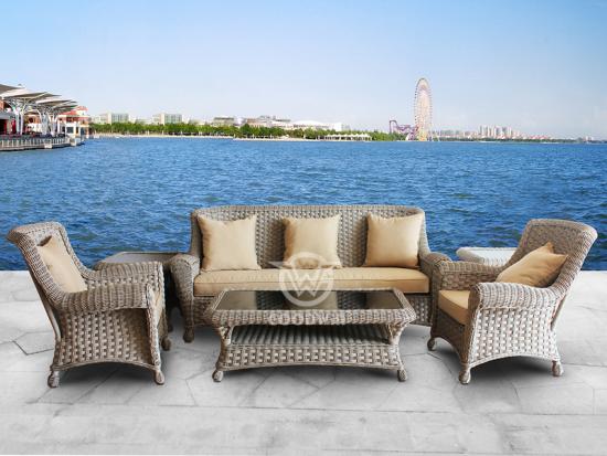 Patio Furniture Wicker Rattan Sofa Set