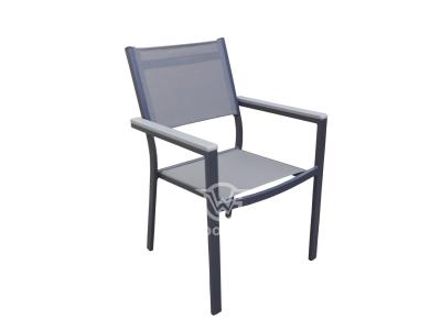 Garden Treasures Aluminum Frame With Textilen Fabric Armchair