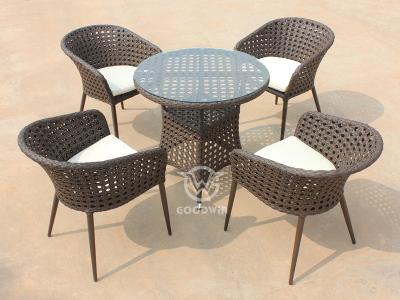Garden Treasures Synthetic Rattan Dining Set With Round Table