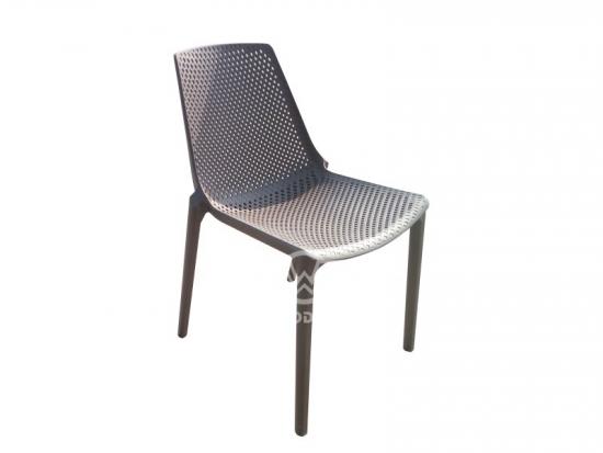 Waterproof Casting Plastic Dining Chair