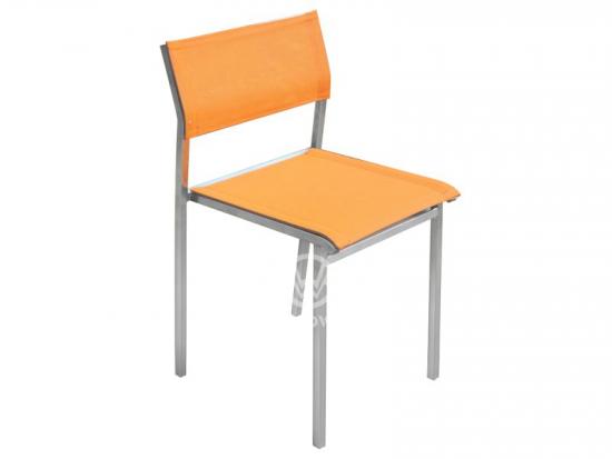 Stack-able Outdoor Textilene Dining Side Chair