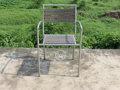 High Quality Garden Restaurant Plastic Wood Dining Armchair