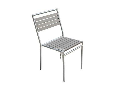 Garden Restaurant Plastic Wood Dining Chair