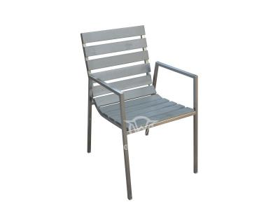 304 Stainless Steel Frame Ploy-wood Dining Chair