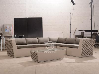 Garden Furniture Wicker Rattan Cube Sofa Set