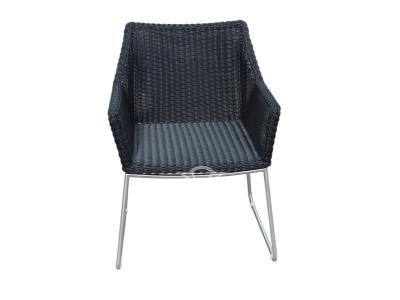Elegant Design Stainless Steel Frame Weave Synthetic Rattan Chair