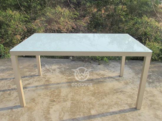 Garden Restaurant Furniture Textilene Fabric Dining Set