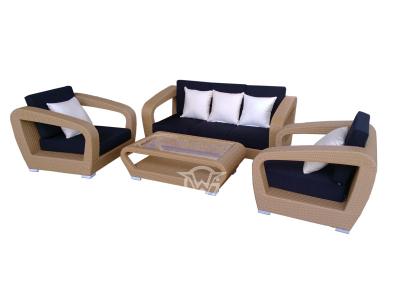 4 Pieces Garden Treasures Synthetic Rattan Sofa Set