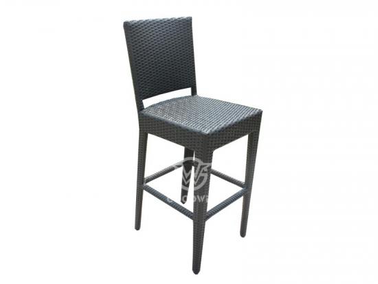 Garden Furniture Wicker Rattan Bar Height Chair