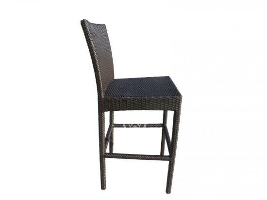Garden Furniture Wicker Rattan Bar Height Chair