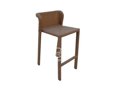 Garden Furniture Aluminum Frame PE Rattan Bar Stool