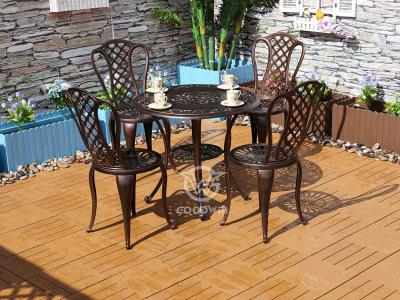 Outdoor Living Casting Aluminum Dining Set