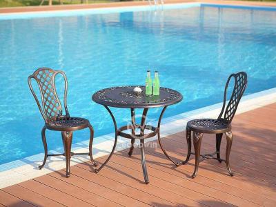 Casting Aluminum Round Dining Table Set For Outdoor