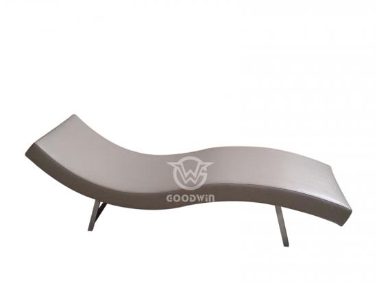 UV-resistant Aluminum Frame Textilene Chaise Lounge