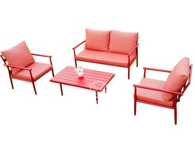 Nice Look Outdoor Furniture Aluminum Frame Sofa Set With Cushions