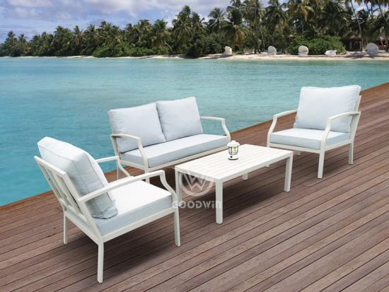 Outdoor Living Aluminum Frame Sofa Set