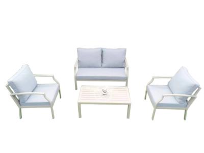 All Weather Aluminum Frame Sofa Set With Cushions