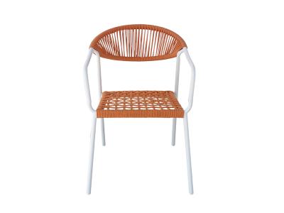 Stack-able Outdoor Aluminum Frame Rope Dining Chair