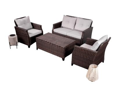 Outdoor Furniture Hand Woven Rattan Sofa Set