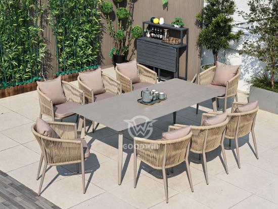 High Quality Aluminum Furniture Dining Set