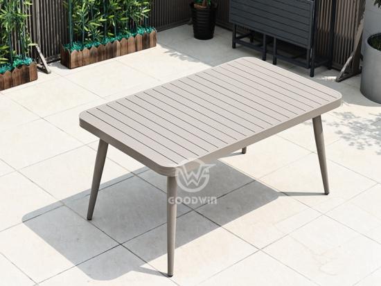 Outdoor Aluminum Rectangle Dining Table