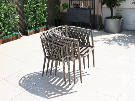 High End Outdoor Furniture Aluminum Dining Set