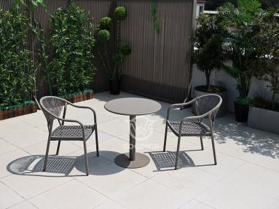 Outdoor Restaurant Leisure Chair And Round Table Set