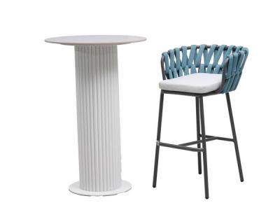 Outdoor  Weave Rope Bar Stool Set